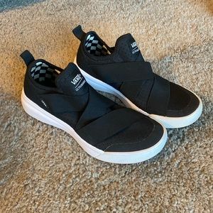 Vans Ultra Range Black Slip Ons